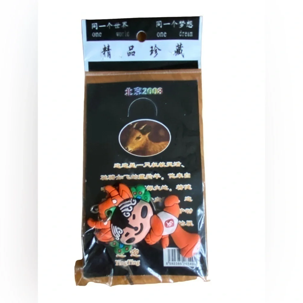 Olympic Beijing 2008 China Olympics Mascot Key Rings - Lot of 5 Unopened